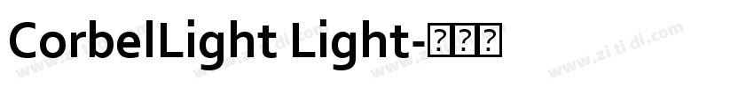 CorbelLight Light字体转换